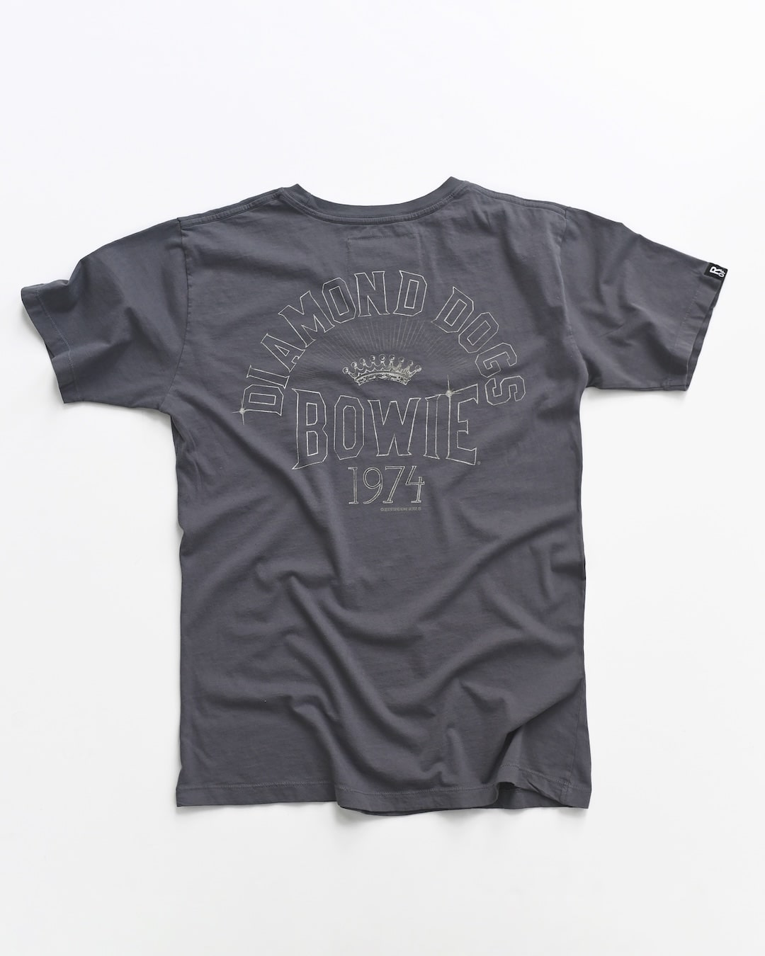 Davie Bowie 1974 Diamond Dogs Vintage Grey Tee - Roots of Fight Canada