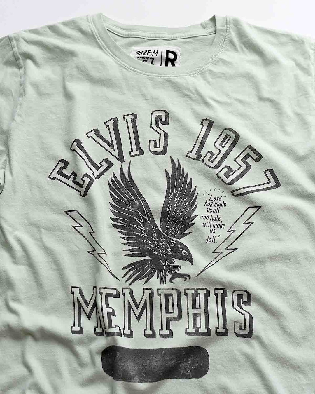 Elvis 1957 Eagle Mint Tee - Roots of Fight Canada