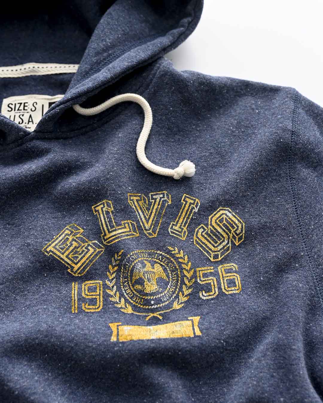 Elvis '56 Classic Navy PO Hoody - Roots of Fight Canada