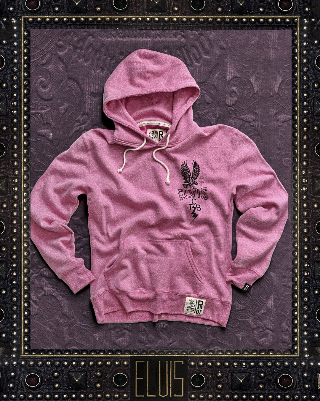 Elvis Eagle Pink PO Hoody - Roots of Fight Canada