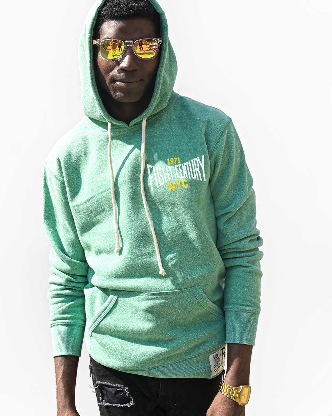 FOTC - Ali 1971 Green PO Hoody - Roots of Fight Canada