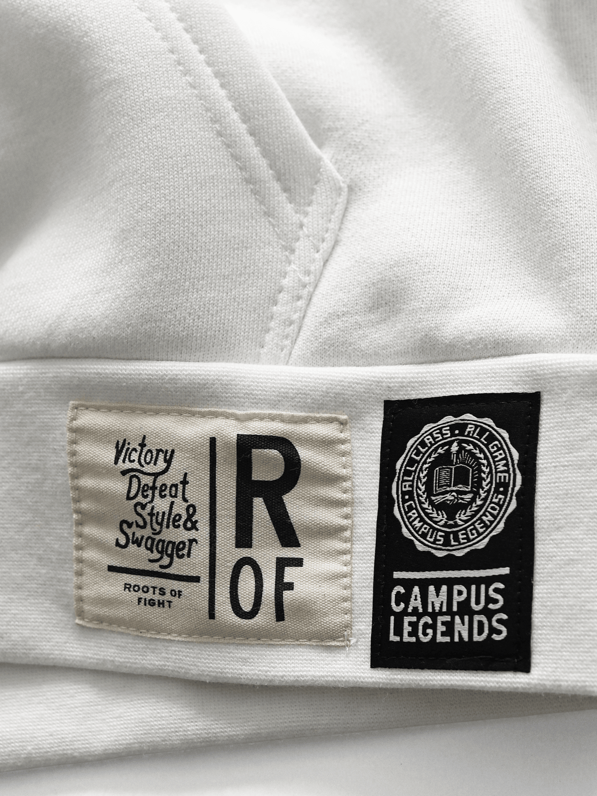 GU - Allen Iverson Hoyas White Heavyweight PO Hoody - Roots of Fight Canada