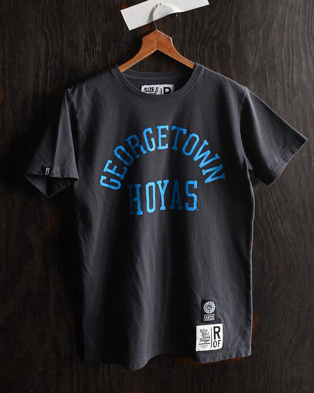 GU - Georgetown Hoyas Classic Black Tee - Roots of Fight Canada