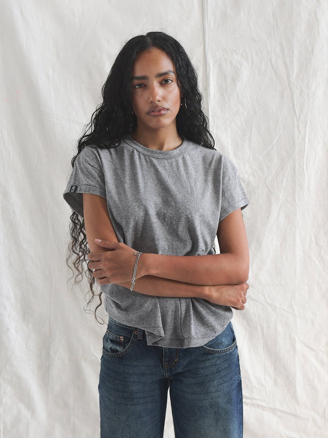 Heather Grey Women's Triblend Tee - Roots of Fight Canada