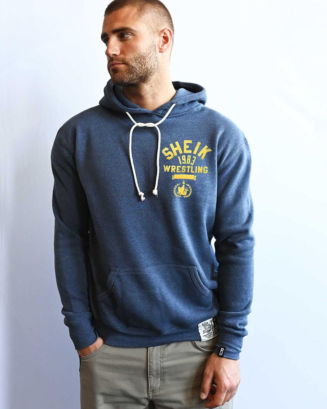 Iron Sheik '83 Champ Navy PO Hoody - Roots of Fight Canada