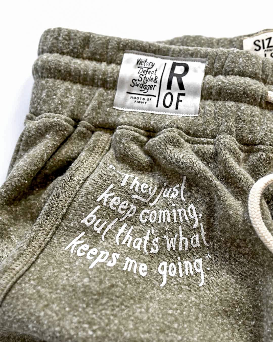 Jim Thorpe Canton #21 Olive Sweatpants - Roots of Fight Canada