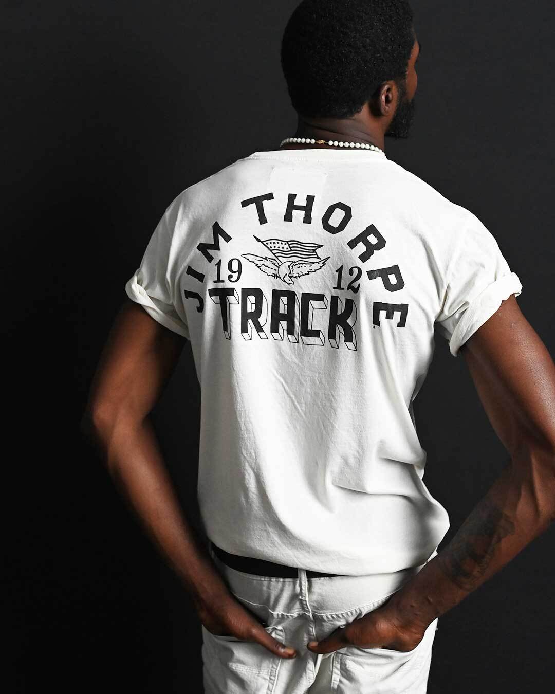 Jim Thorpe Games 1912 White Tee - Roots of Fight Canada