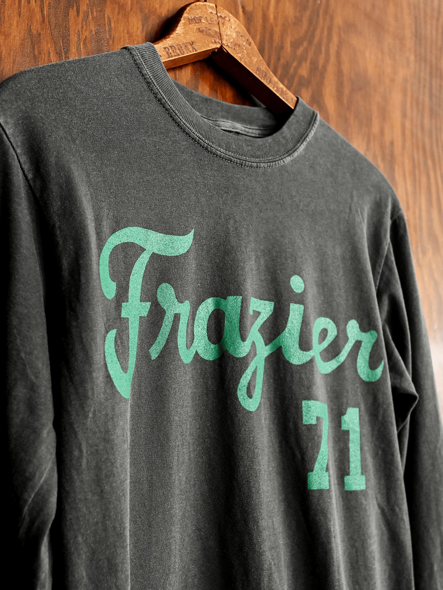 Joe Frazier FOTC '71 Charcoal Long Sleeve Tee - Roots of Fight Canada