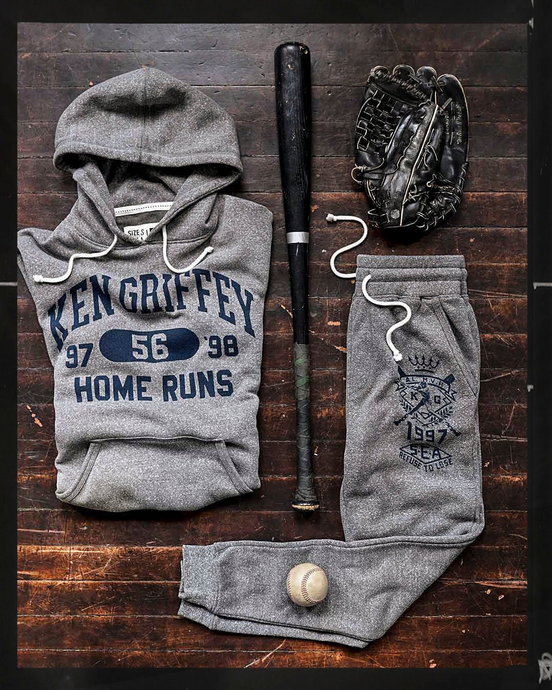 K. Griffey Jr. 56 HR Grey PO Hoody - Roots of Fight Canada