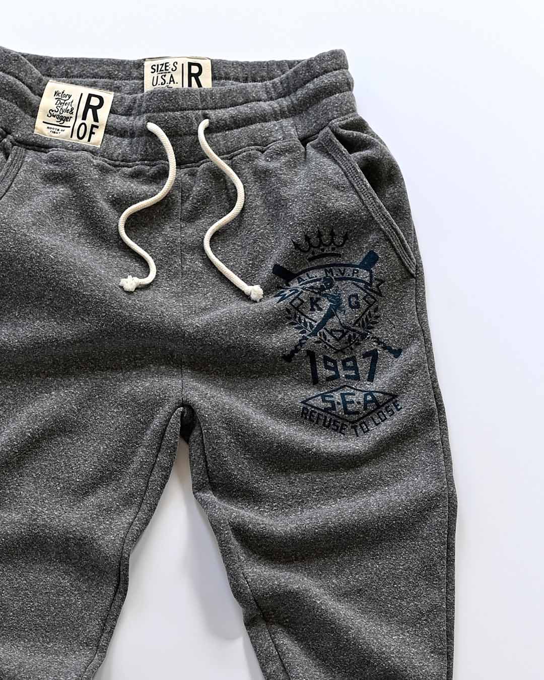 K. Griffey Jr. '97 Grey Sweatpants - Roots of Fight Canada