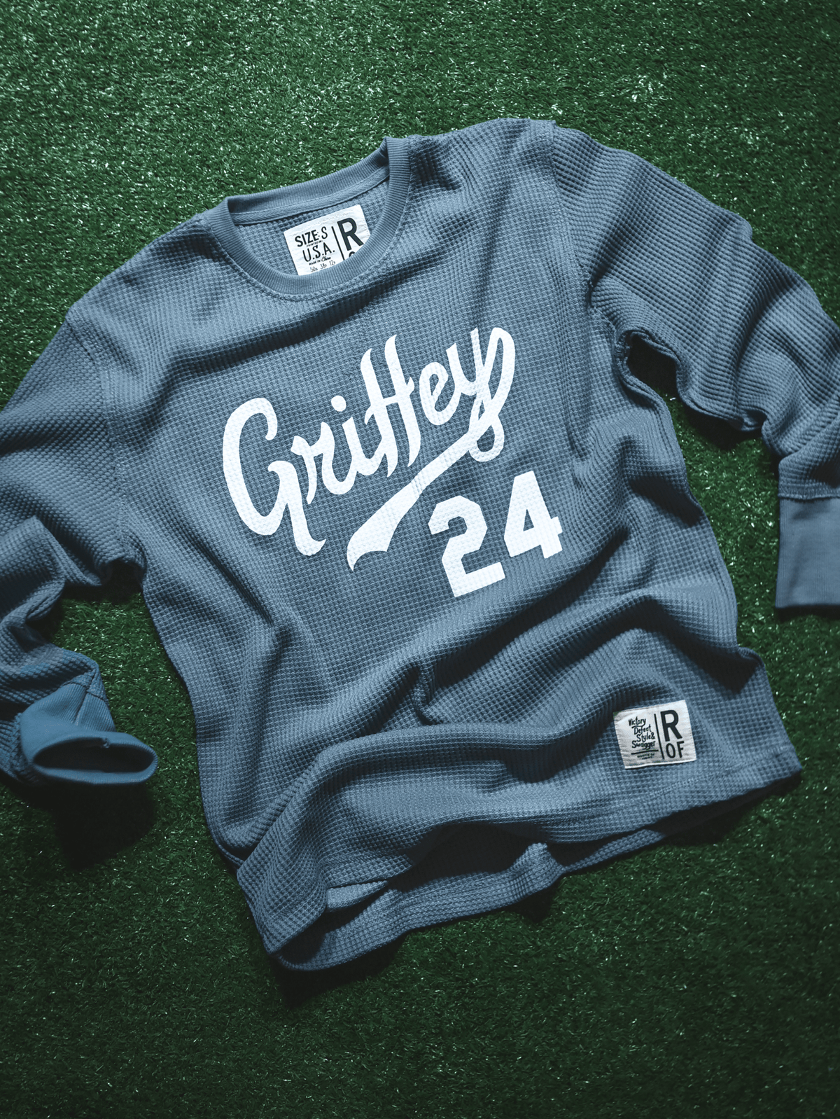 Ken Griffey Jr. Seattle 24 Slate Blue Thermal - Roots of Fight Canada