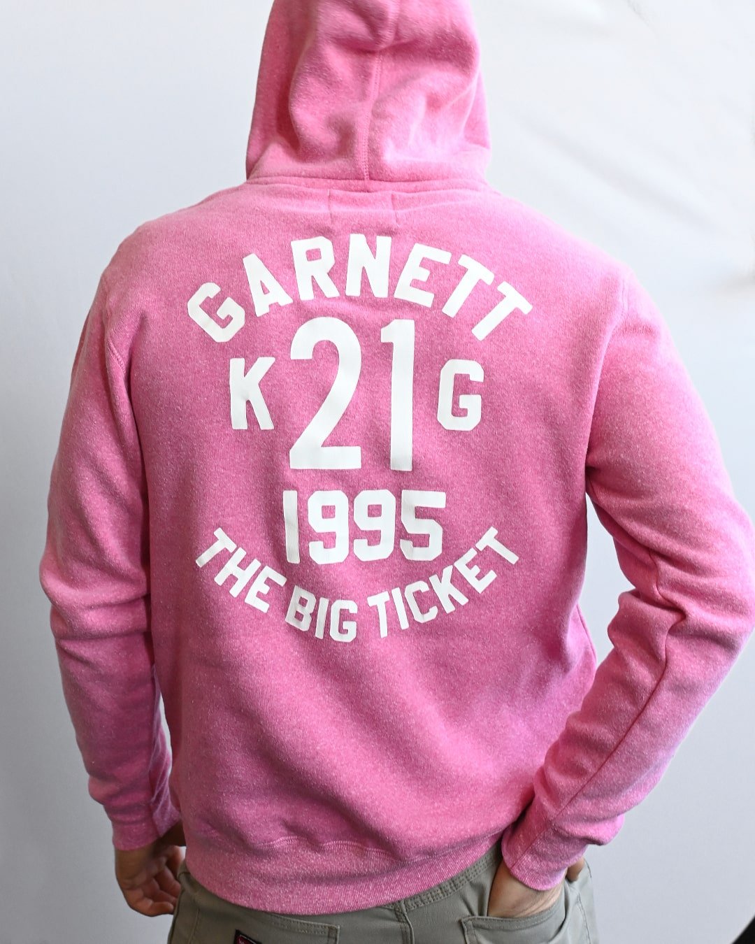 Kevin Garnett 'The Big Ticket' Pink PO Hoody - Roots of Fight Canada