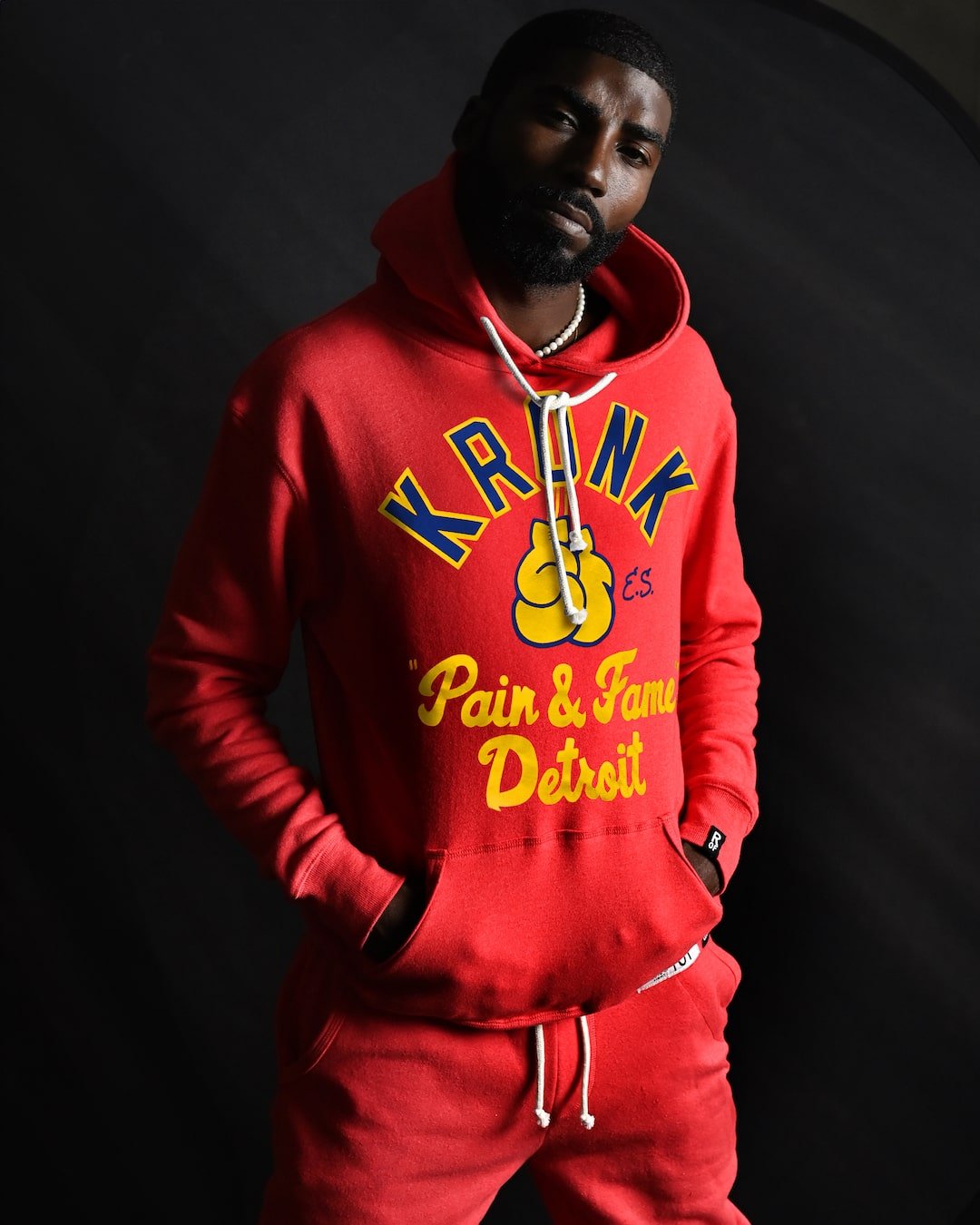 Kronk Pain & Fame Red Hoody - Roots of Fight Canada
