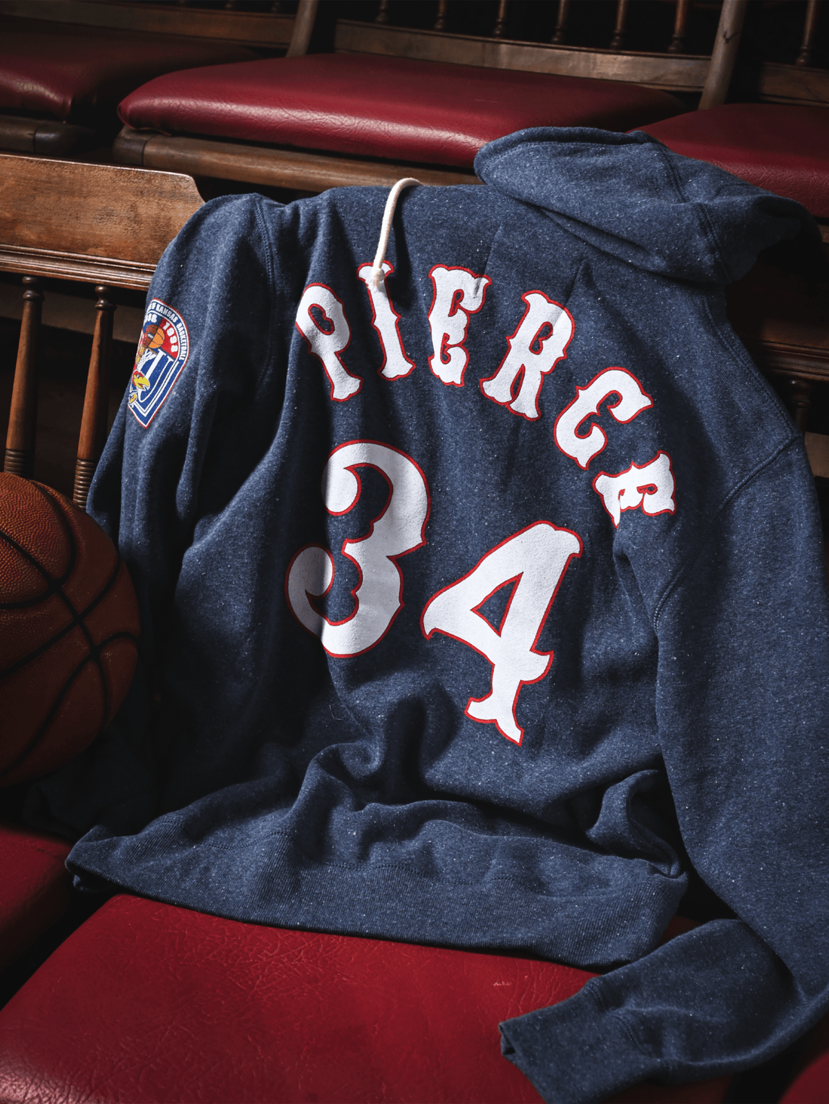 KU - Paul Pierce #34 Navy PO Hoody - Roots of Fight Canada
