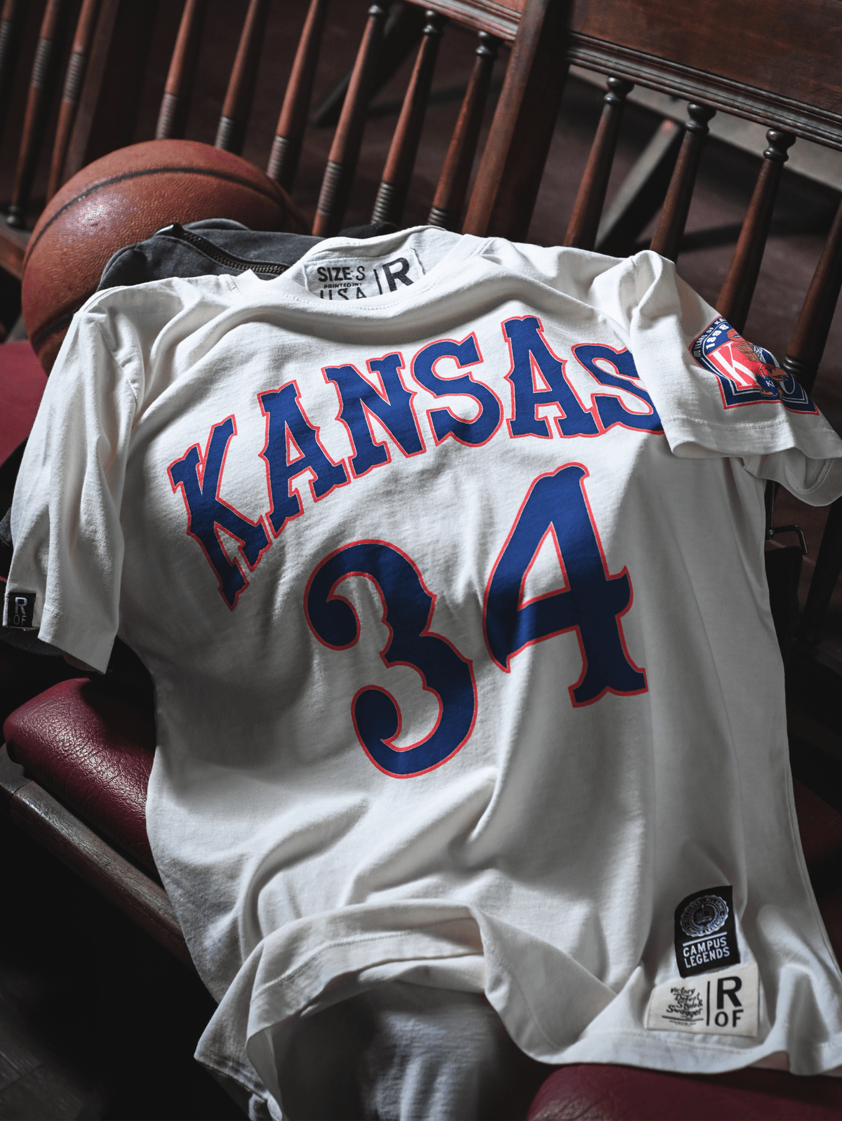 KU - Paul Pierce #34 White Tee - Roots of Fight Canada