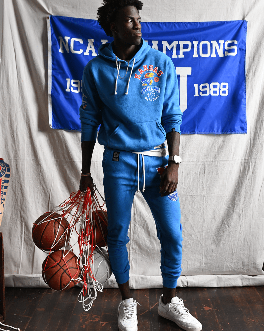 KU - Wilt Big Dipper 13 Blue Sweatpants - Roots of Fight Canada