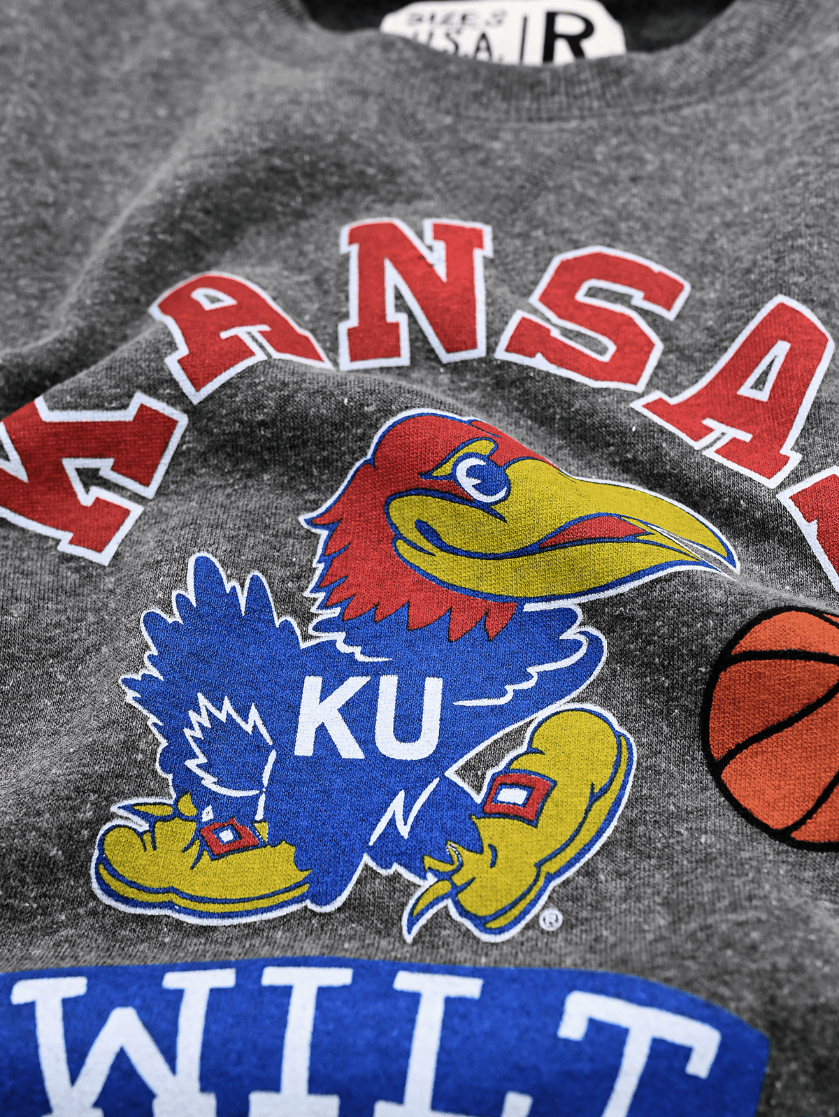 KU - Wilt Big Dipper #13 Grey Sweatshirt - Roots of Fight Canada