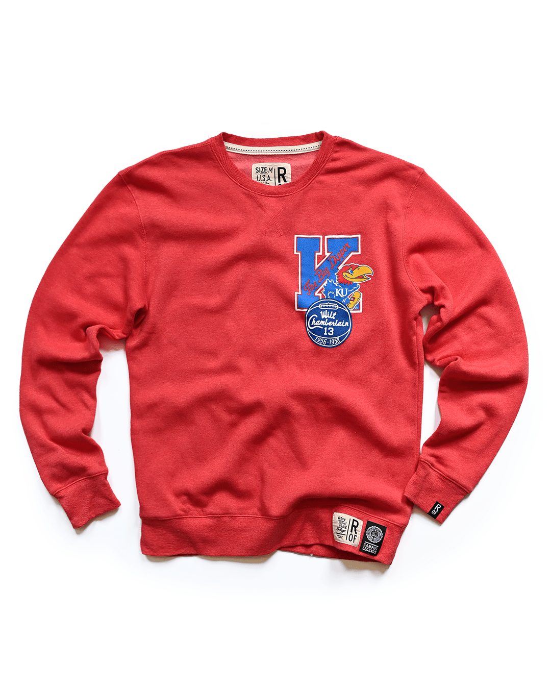 KU - Wilt Jayhawks 13 Red Sweatshirt - Roots of Fight Canada
