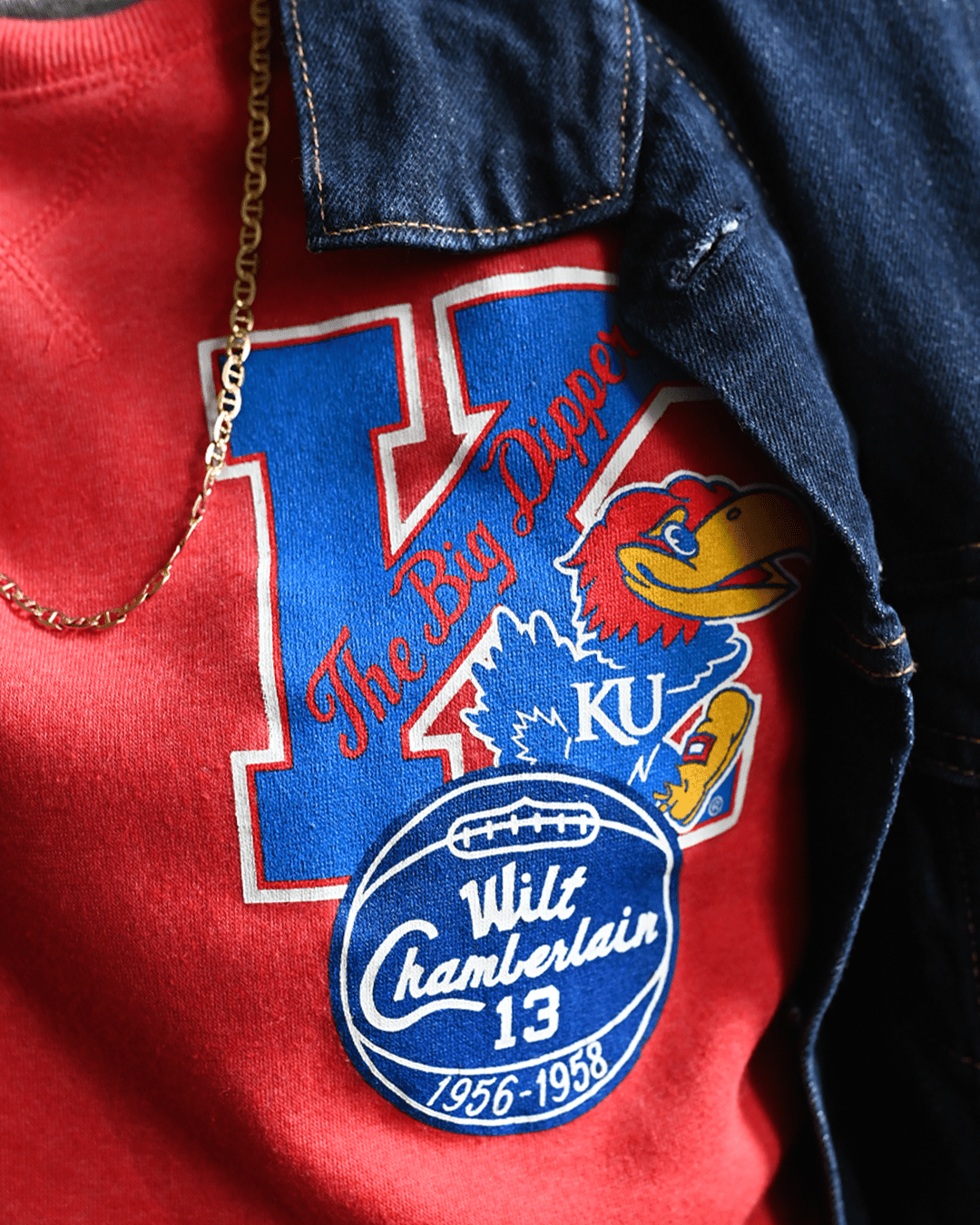 KU - Wilt Jayhawks 13 Red Sweatshirt - Roots of Fight Canada
