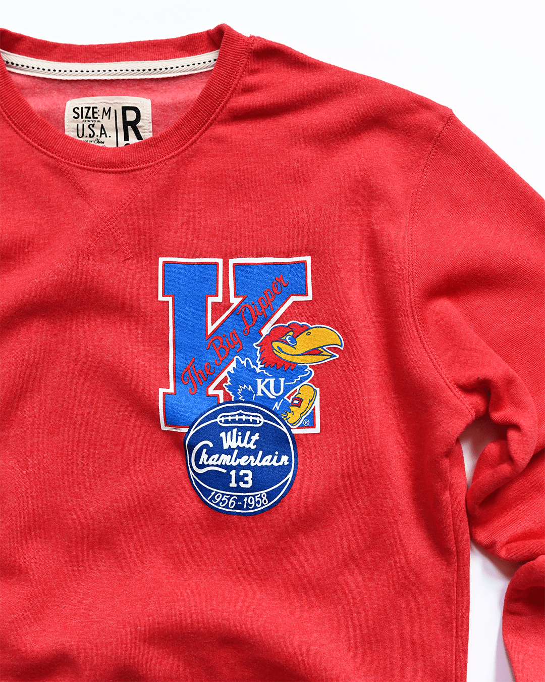KU - Wilt Jayhawks 13 Red Sweatshirt - Roots of Fight Canada
