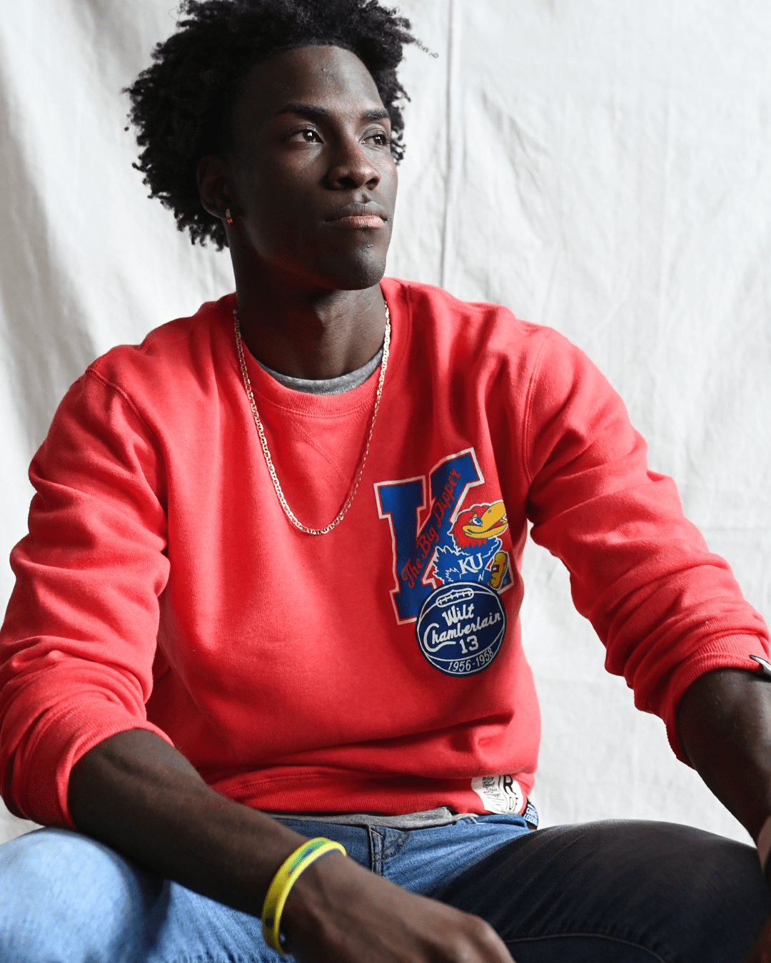 KU - Wilt Jayhawks 13 Red Sweatshirt - Roots of Fight Canada