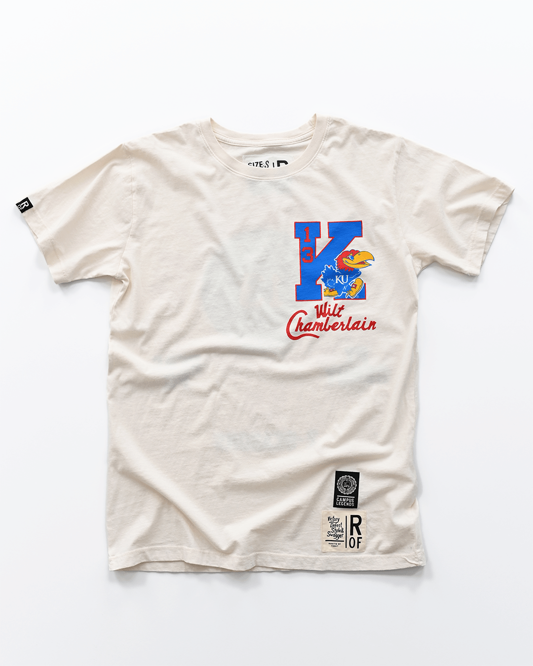 KU - Wilt Jayhawks Legacy White Tee - Roots of Fight Canada