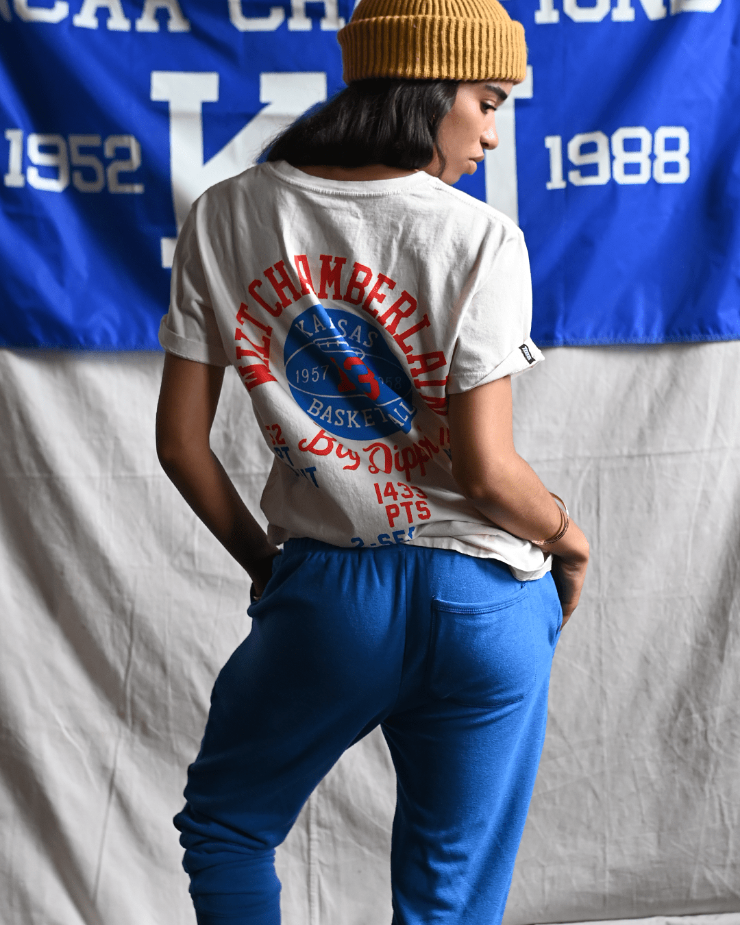 KU - Wilt Jayhawks Legacy White Tee - Roots of Fight Canada