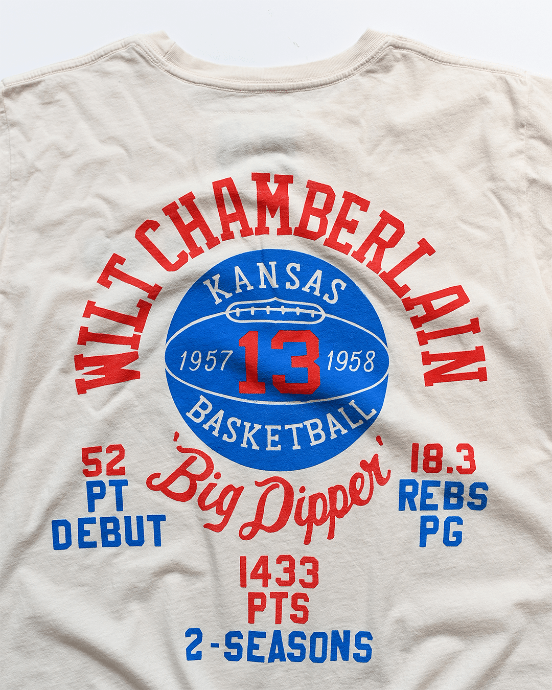 KU - Wilt Jayhawks Legacy White Tee - Roots of Fight Canada
