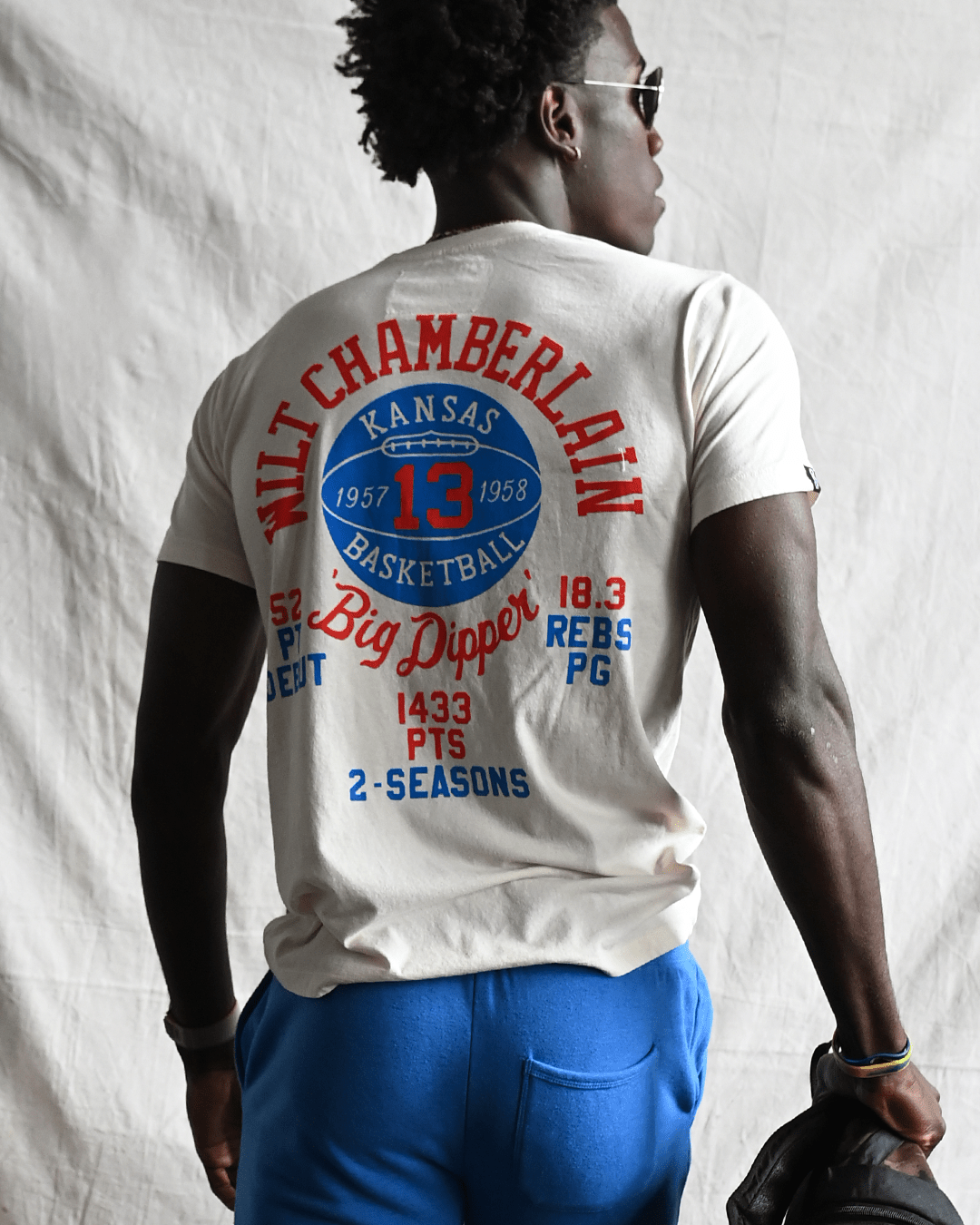 KU - Wilt Jayhawks Legacy White Tee - Roots of Fight Canada