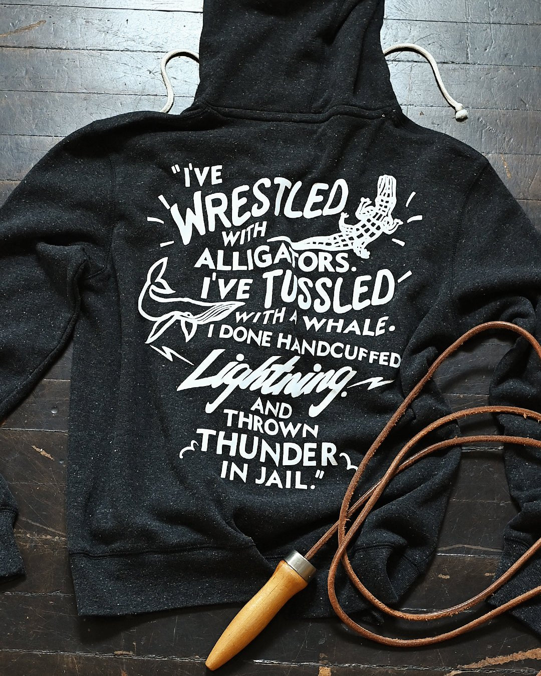 M. Ali Alligator Quote Black PO Hoody - Roots of Fight Canada