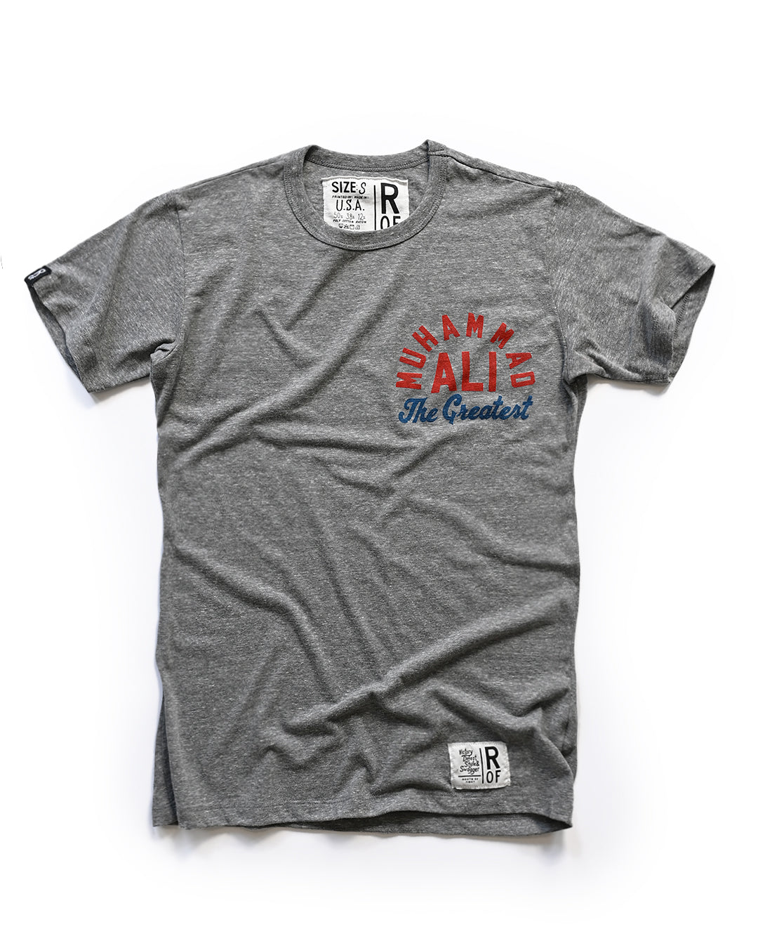 M. Ali The Greatest Grey Triblend Tee - Roots of Fight Canada