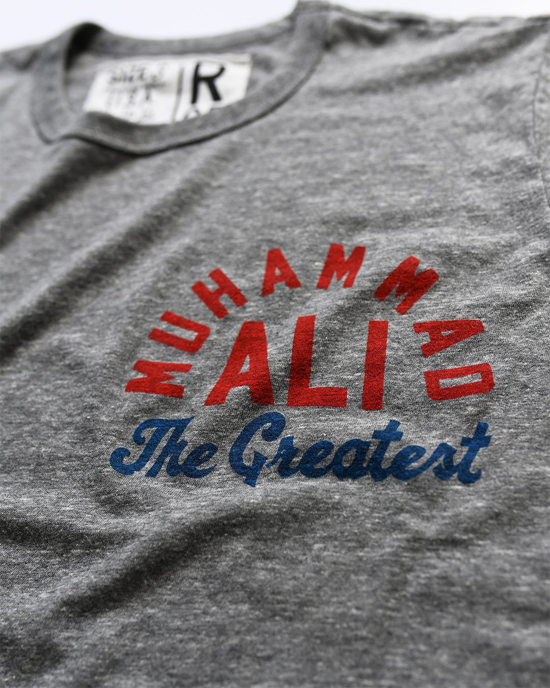 M. Ali The Greatest Grey Triblend Tee - Roots of Fight Canada