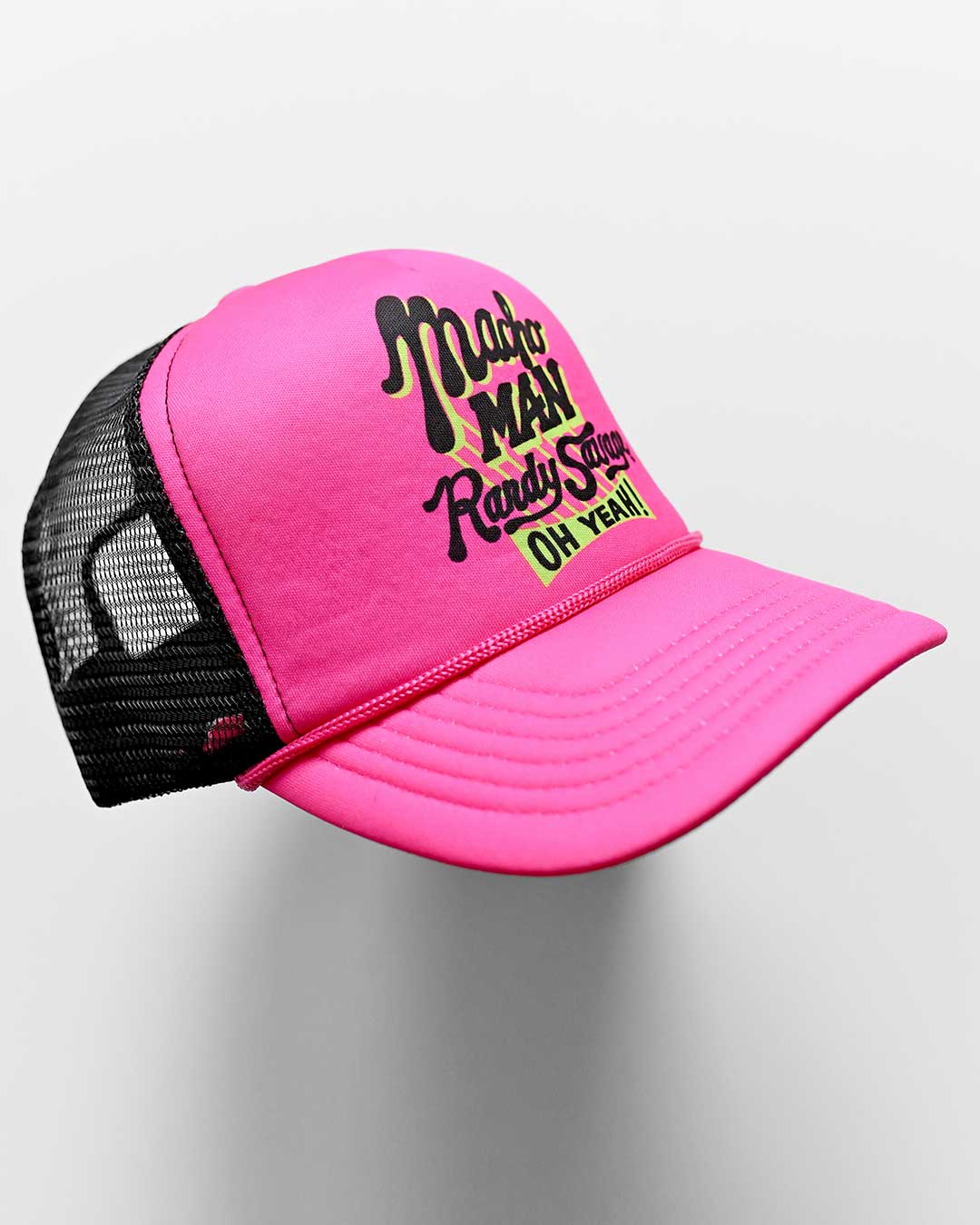 Macho Man Randy Savage Pink Trucker Hat - Roots of Fight Canada