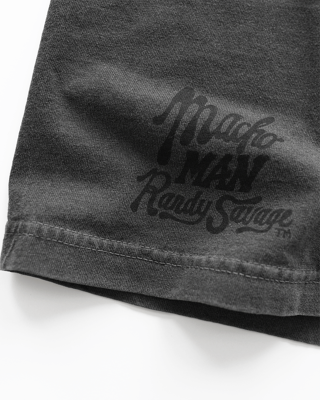 Macho Man 'Savage' Charcoal Heavyweight Tee - Roots of Fight Canada