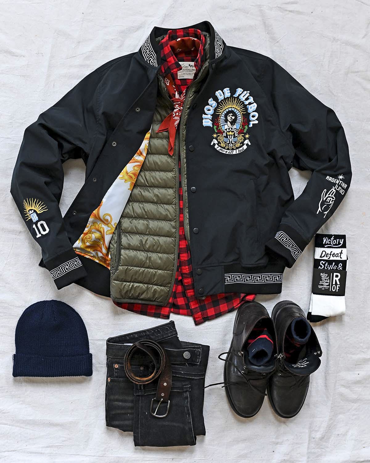 Maradona Dios De Futbol Stadium Jacket - Roots of Fight Canada