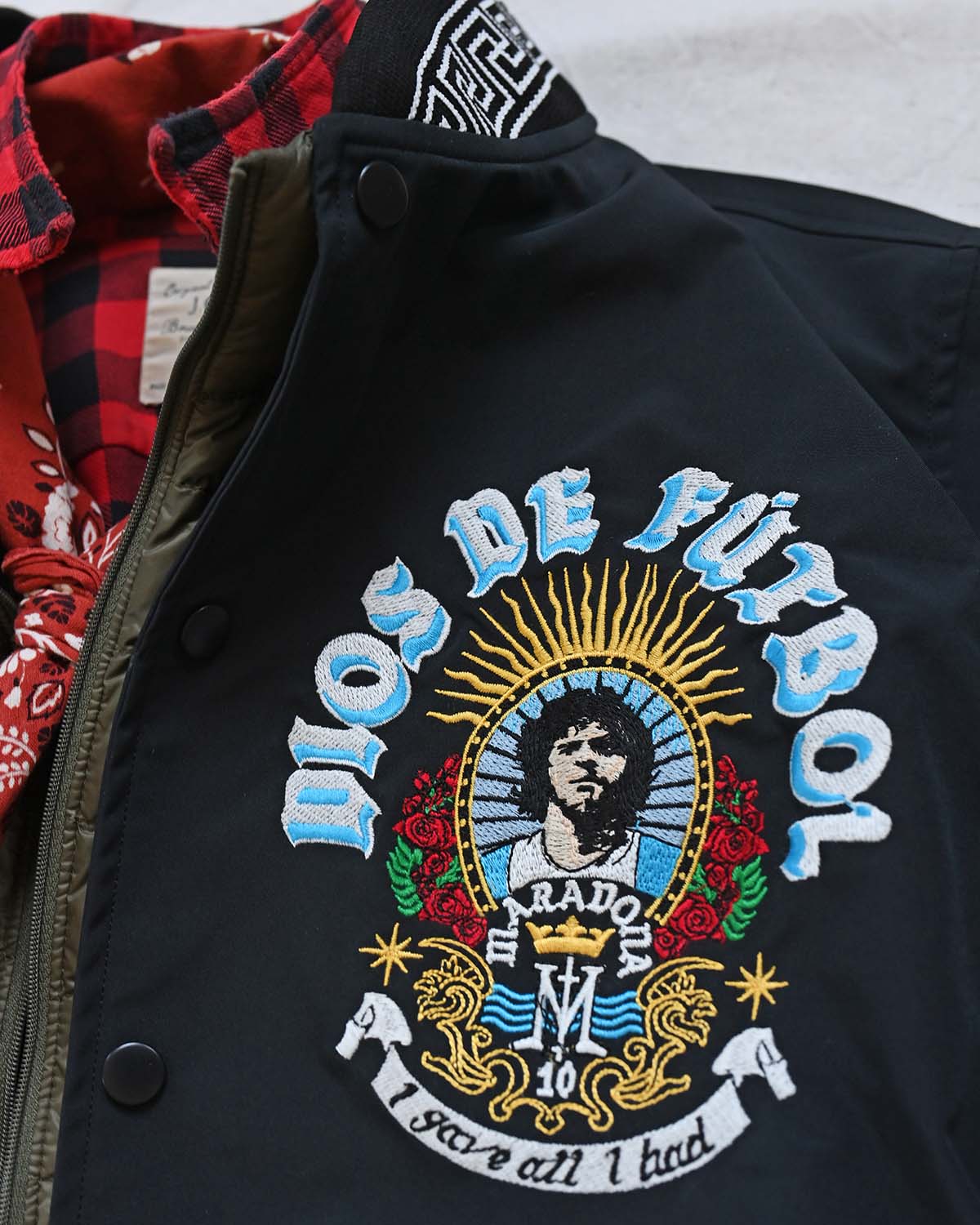 Maradona Dios De Futbol Stadium Jacket - Roots of Fight Canada