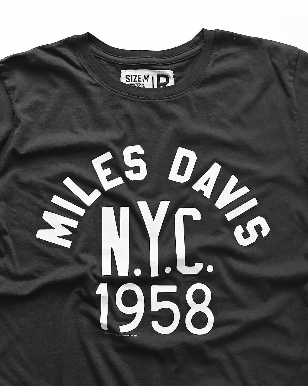 Miles Davis 1958 NYC Black Tee - Roots of Fight Canada