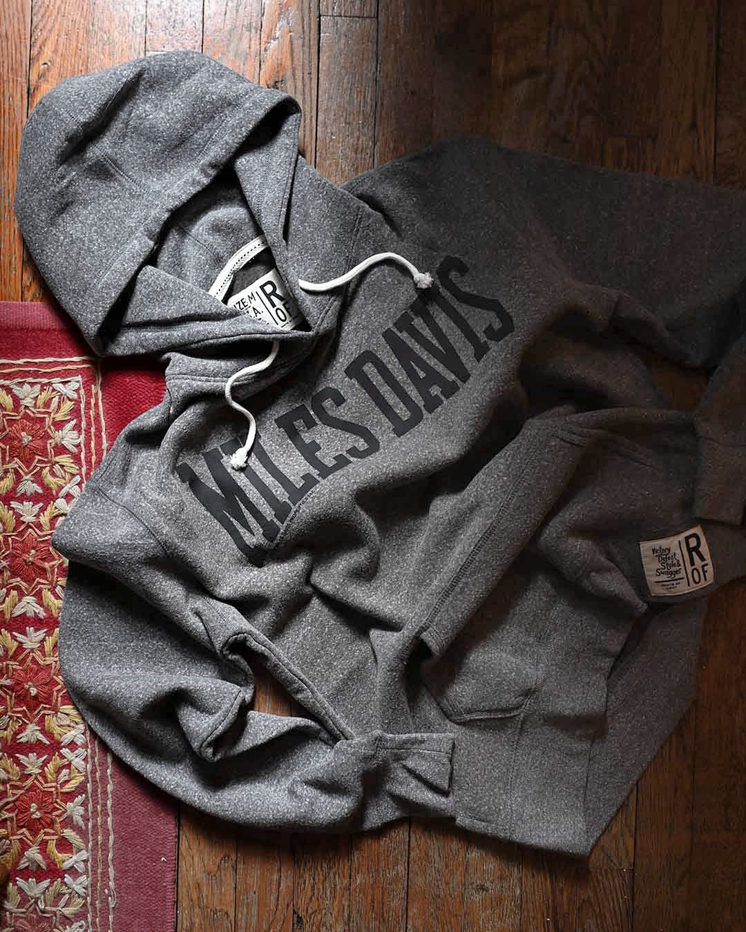 Miles Davis Grey PO Hoody - Roots of Fight Canada