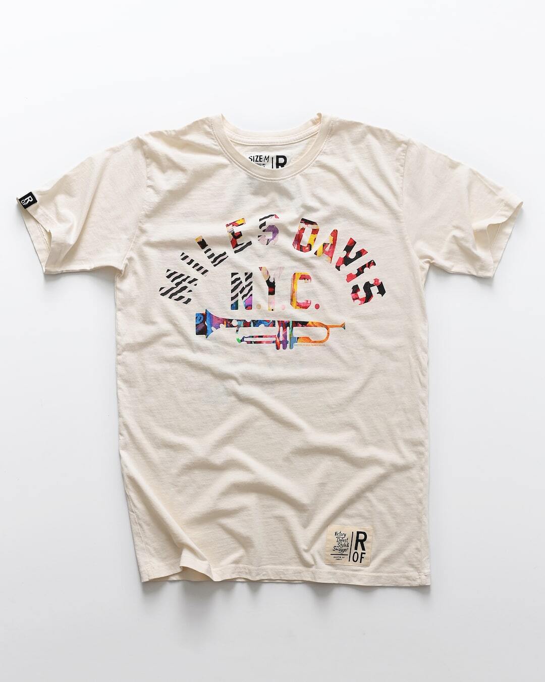 Miles Davis NY Trumpet White Tee - Roots of Fight Canada
