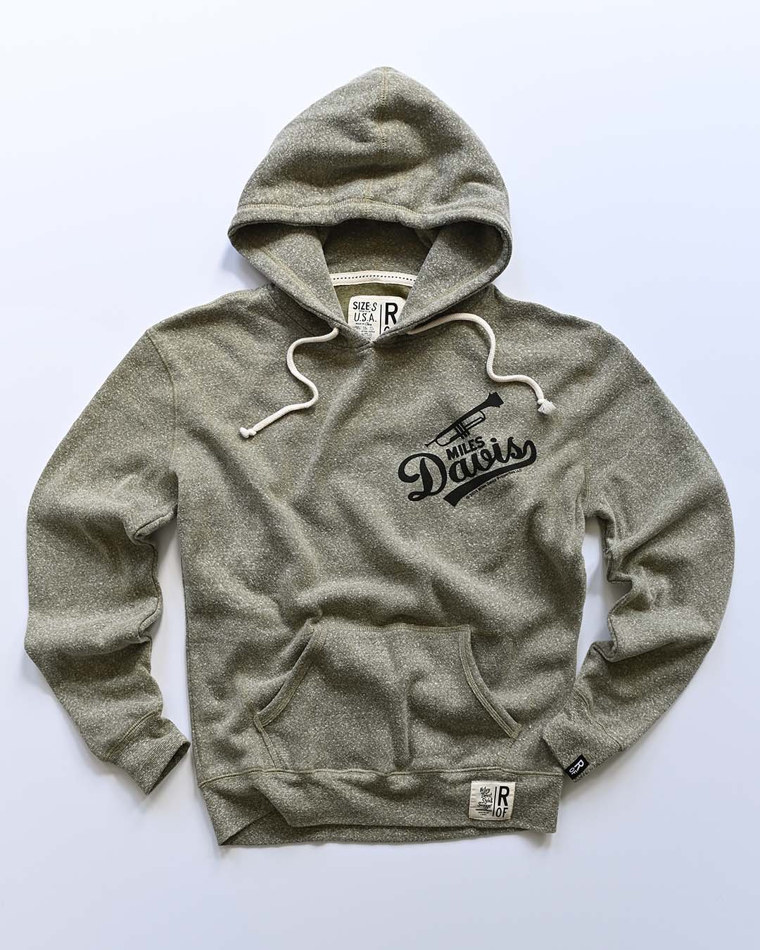 Miles Davis NYC Trumpet Olive PO Hoody - Roots of Fight Canada