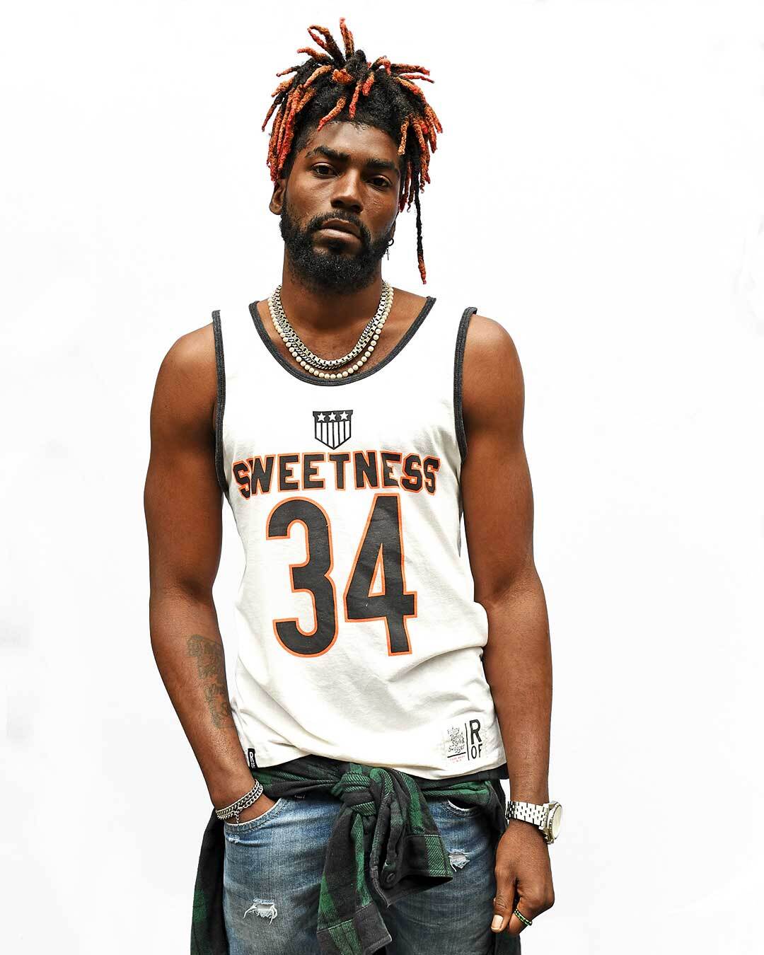 Payton Sweetness #34 Vintage White Tank