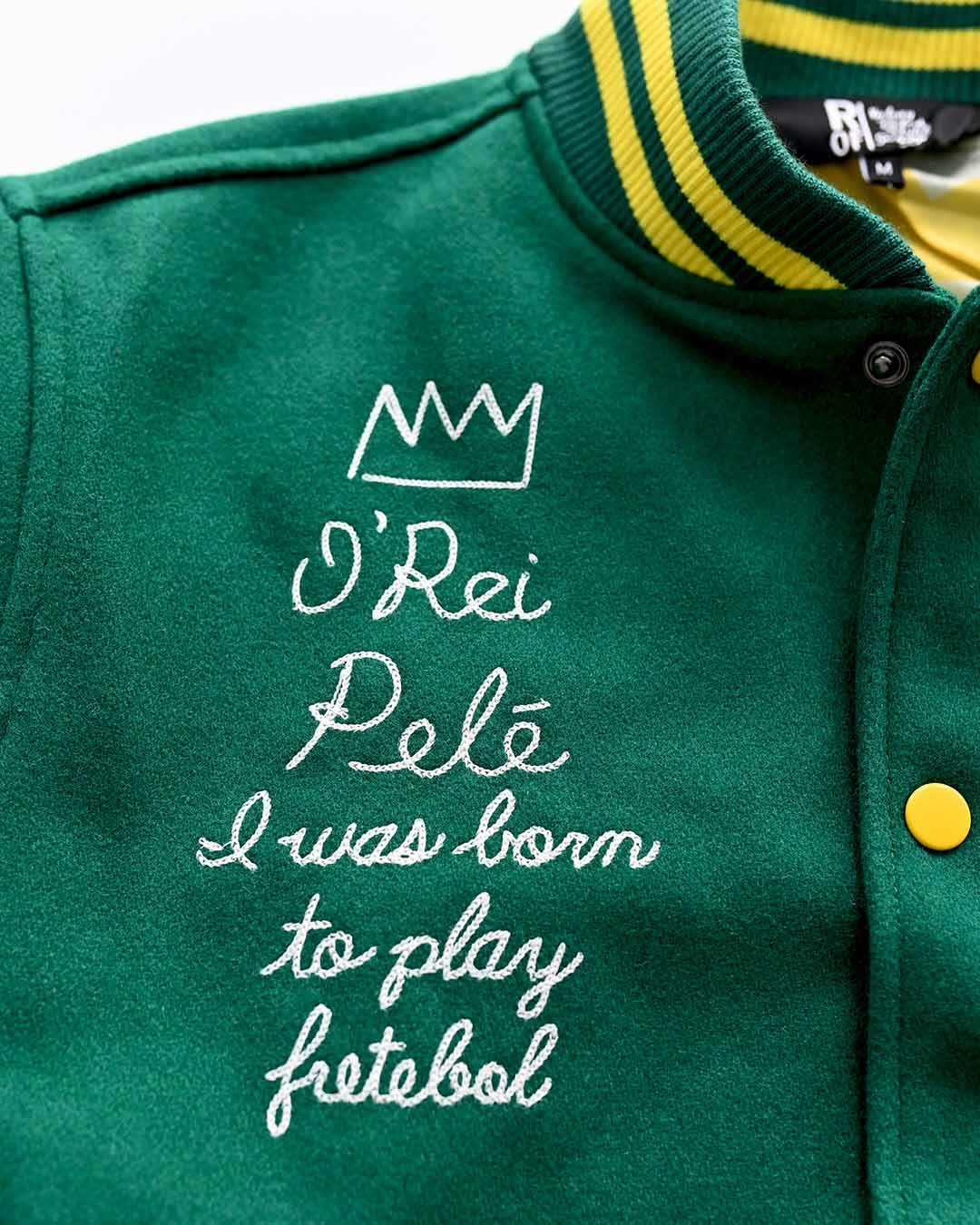 Pelé 10 Brasil Melton Jacket - Roots of Fight Canada
