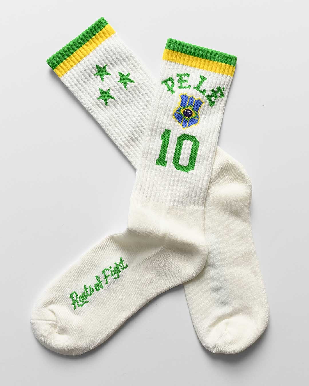 Pelé #10 Brasil Socks - Roots of Fight Canada