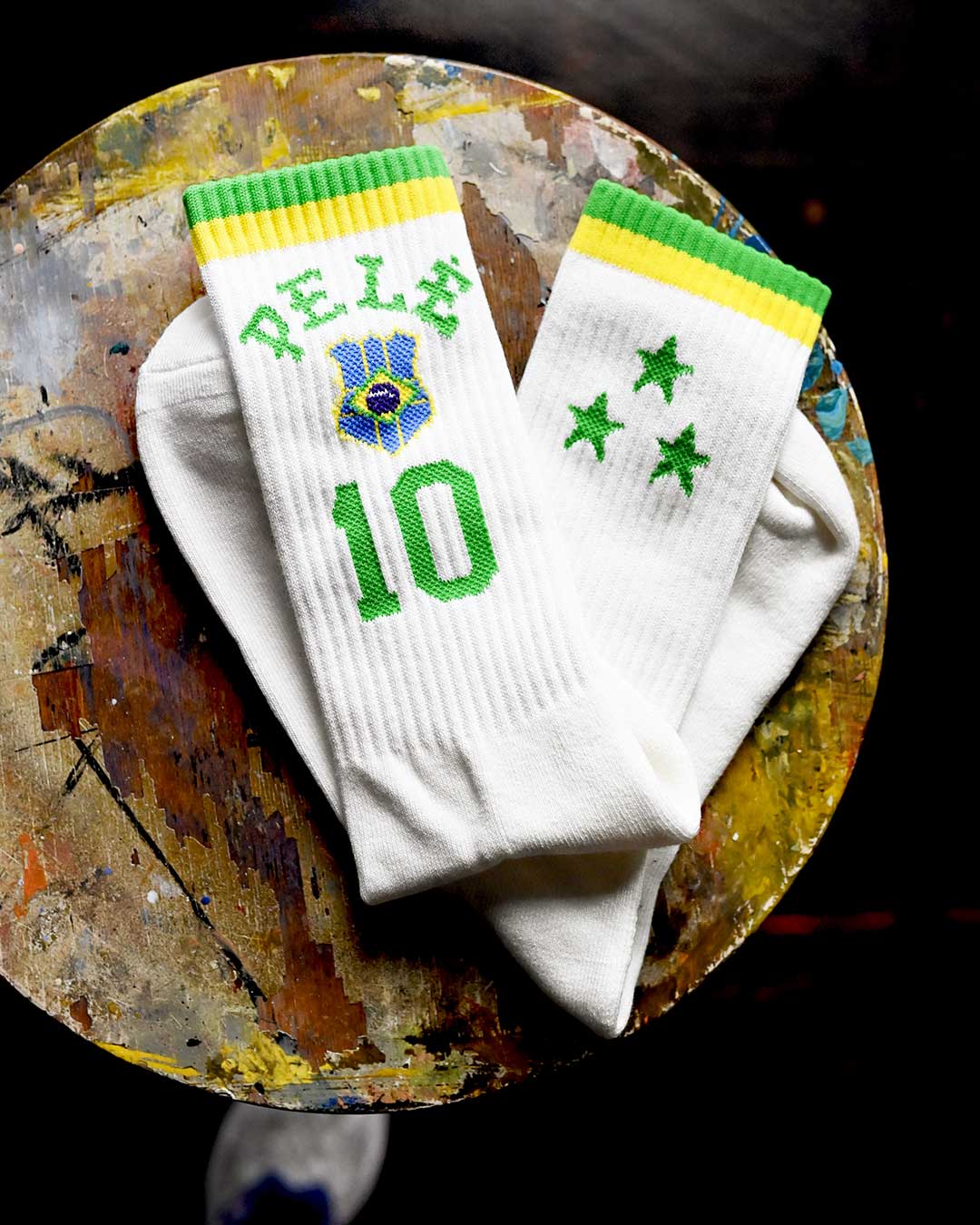 Pelé #10 Brasil Socks - Roots of Fight Canada