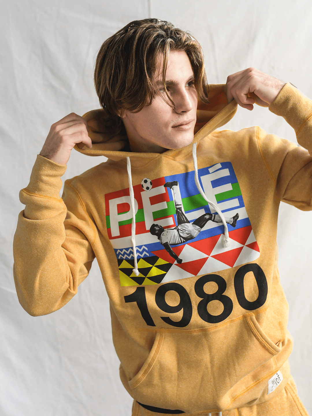 Pelé Brasil 1980 Gold PO Hoody - Roots of Fight Canada