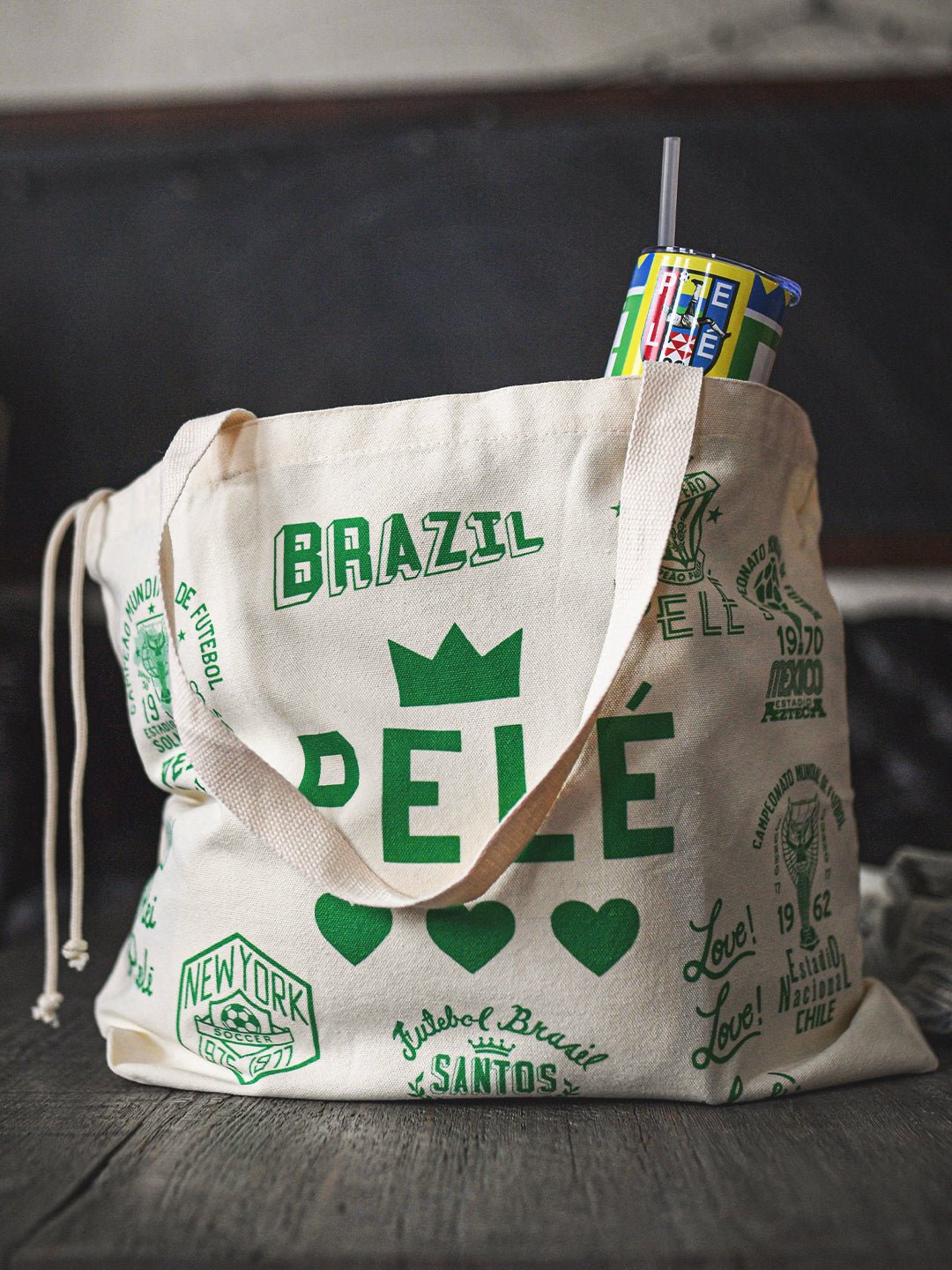 Pelé Legacy Of Love Ivory Tote Bag - Roots of Fight Canada