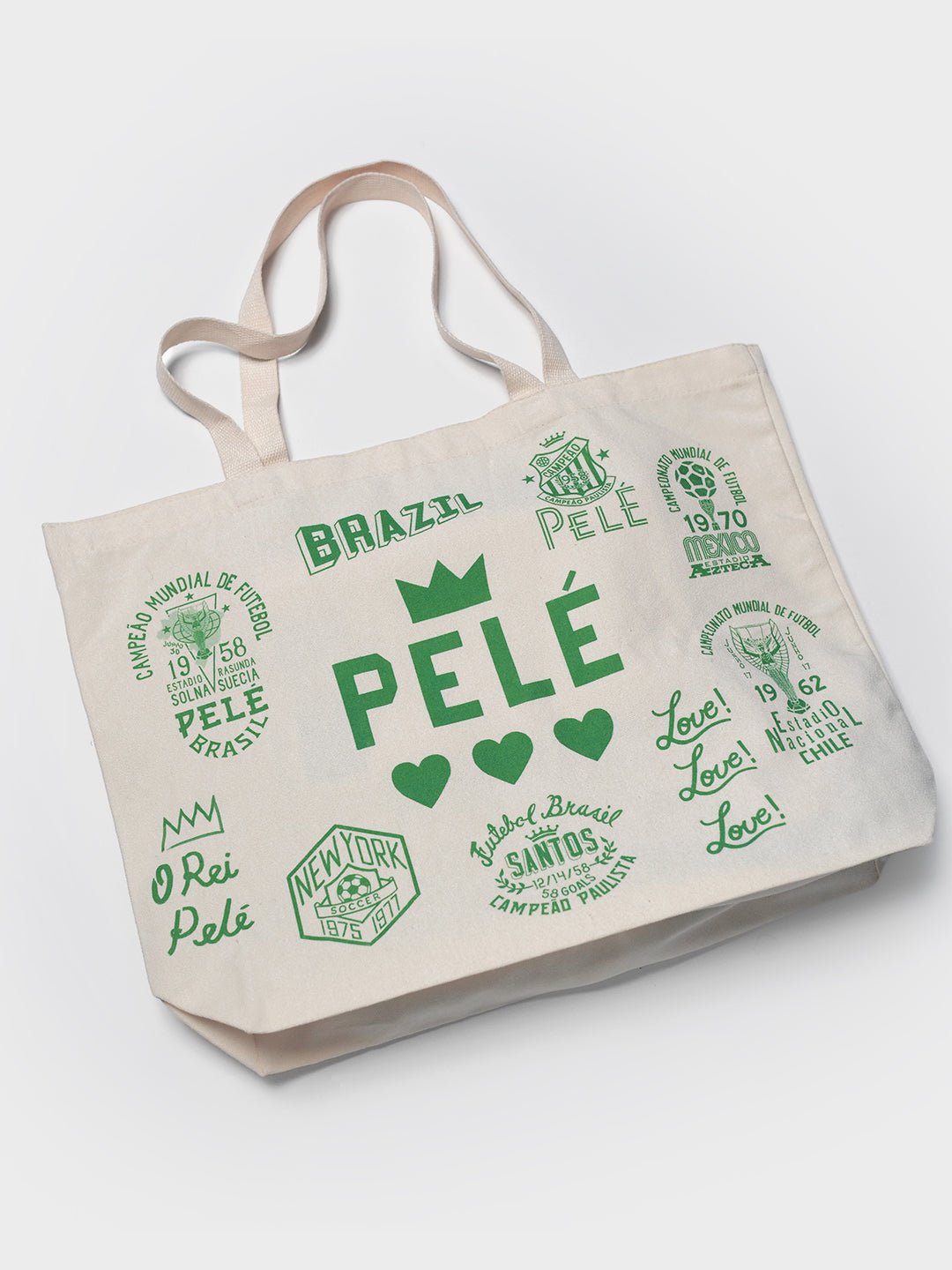 Pelé Legacy Of Love Ivory Tote Bag - Roots of Fight Canada
