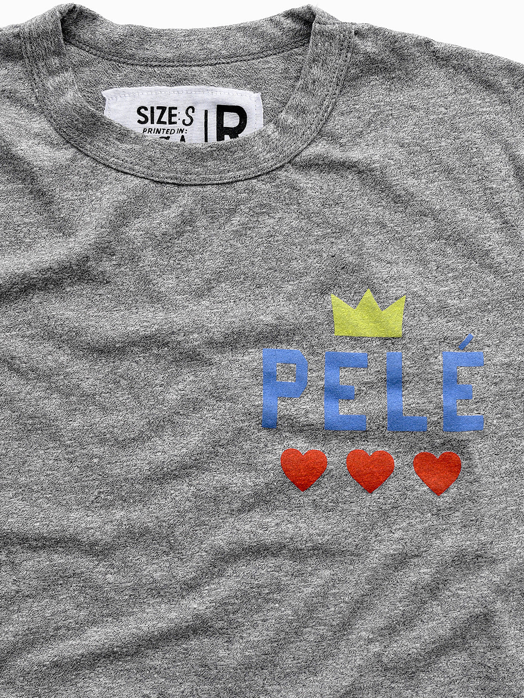 Pelé Love Women's Grey Tee - Roots of Fight Canada