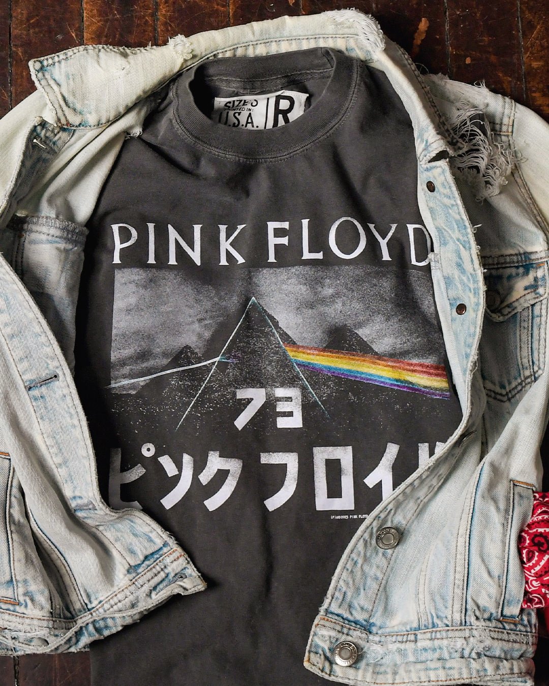 Pink Floyd '73 Dark Side Charcoal Long Sleeve Tee - Roots of Fight Canada