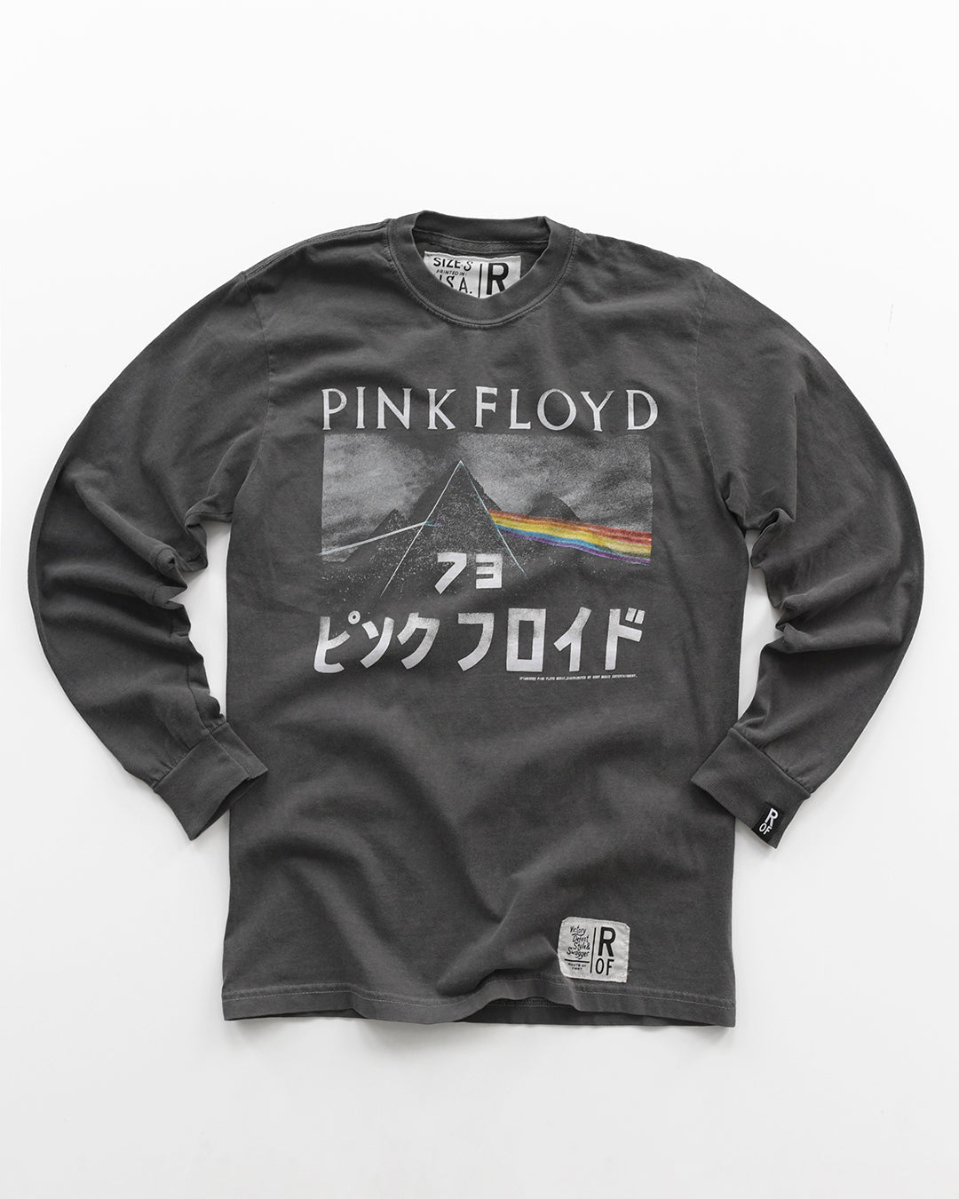 Pink Floyd '73 Dark Side Charcoal Long Sleeve Tee - Roots of Fight Canada